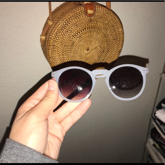 Nasty Gal Accessories - PURPLE CIRCLE GLASSES